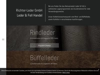Website von Richter-Leder GmbH