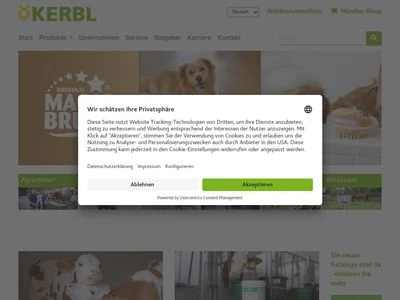 Website von Albert Kerbl GmbH