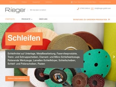 Website von Rieger GmbH