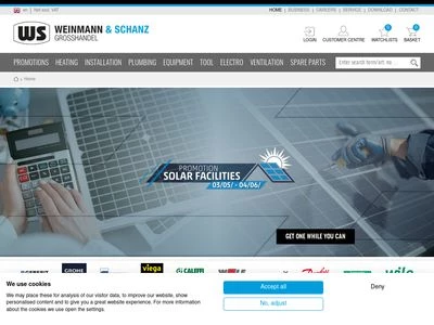 Website von WS Weinmann & Schanz GmbH