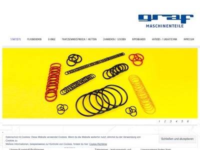 Website von Graf Maschinenteile GmbH