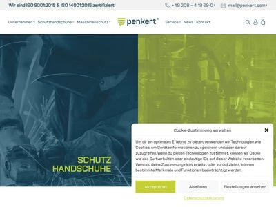 Website von Penkert GmbH