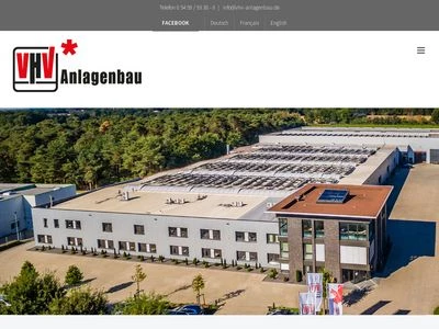 Website von VHV Anlagenbau GmbH