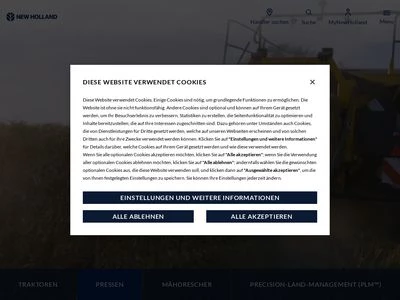 Website von CNH Industrial Österreich GmbH