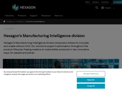 Website von Hexagon Metrology GmbH