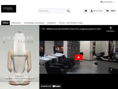 Website von Schiffers Haar GmbH
