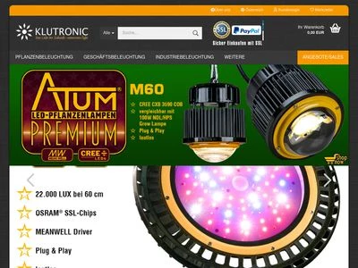 Website von KLUTRONIC GmbH