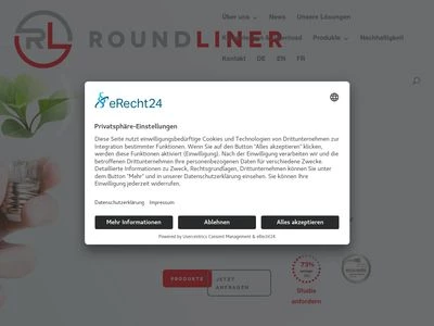 Website von Roundliner Gesellschaft für umweltfreundliche Verpackungen GmbH