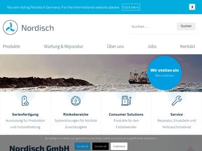 Website von Nordisch GmbH