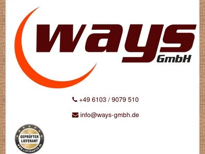 Website von Ways GmbH