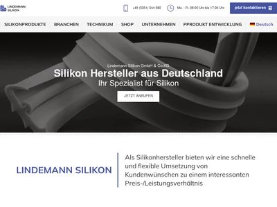 Website von J. Lindemann GmbH