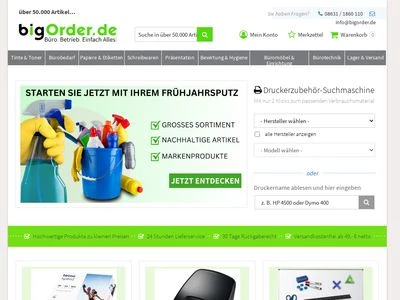 Website von bigOrder GmbH