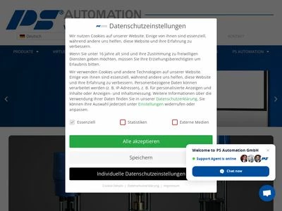 Website von PS Automation GmbH