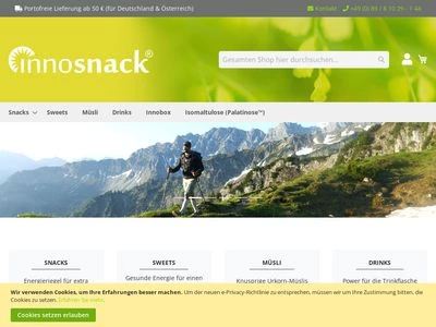 Website von Innosnack GmbH