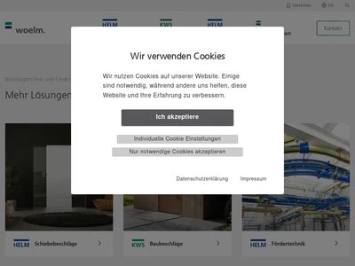 Website von Woelm GmbH