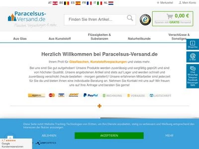 Website von Packland GmbH
