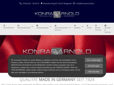 Website von Konrad Arnold GmbH & Co.KG