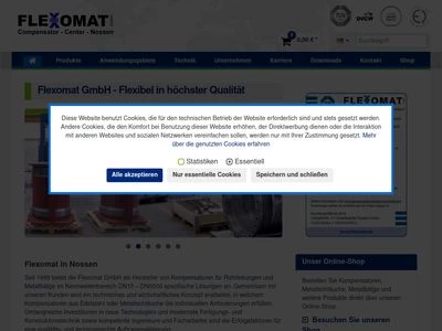 Website von Flexomat GmbH Nossen