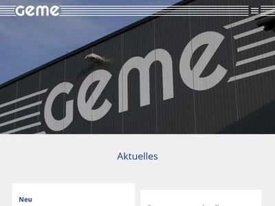 Website von Geme Mesker GmbH