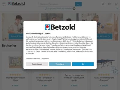 Website von Arnulf Betzold GmbH