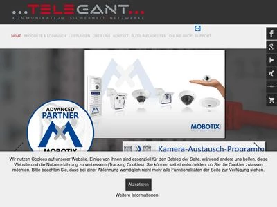 Website von TELEGANT GmbH