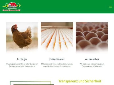 Website von Eierhof Hennes GmbH
