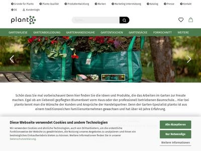 Website von planto GmbH