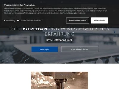 Website von BMS F. Hoffmann GmbH & Co.KG