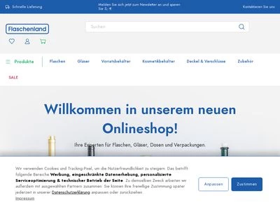 Website von Flaschenland GmbH
