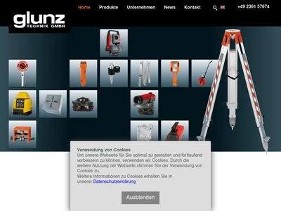 Website von GLUNZ Technik GmbH