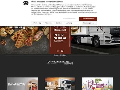 Website von ARYZTA Bakeries Deutschland GmbH