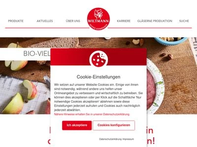 Website von Franz Wiltmann GmbH & Co. KG