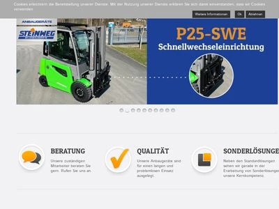 Website von SH Anbaugeräte GmbH