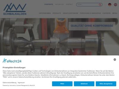 Website von Lehren- und Meßgerätewerk Schmalkalden GmbH