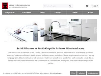 Website von Heinrich König & Co. KG