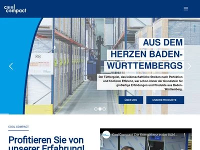 Website von Cool Compact Kühlgeräte GmbH