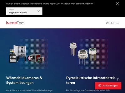 Website von InfraTec GmbH