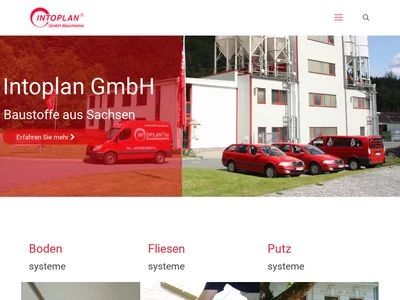 Website von INTOPLAN GmbH Bauchemie