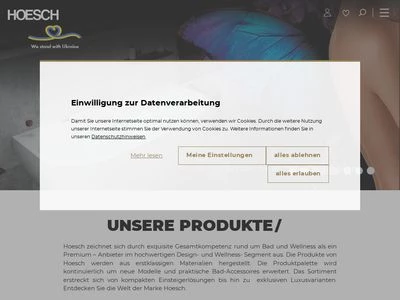 Website von HOESCH Design GmbH
