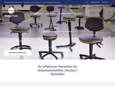 Website von Mey CHAIR SYSTEMS GmbH