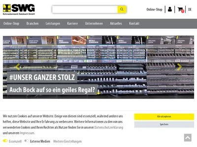 Website von SWG Schraubenwerk Gaisbach GmbH