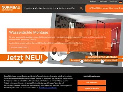 Website von NORMBAU GmbH