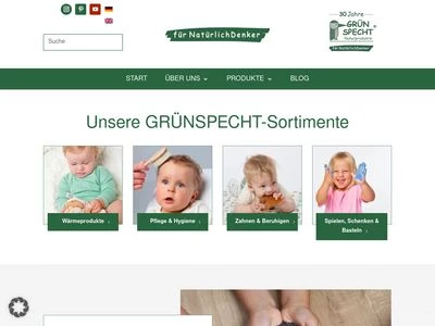 Website von GRÜNSPECHT Naturprodukte GmbH ®