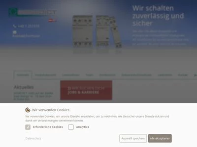 Website von Benedict GmbH