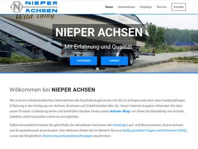 Website von H. & F. NIEPER GmbH & Co. KG
