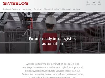 Website von Swisslog Healthcare Holding AG