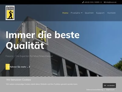 Website von Fassbender GmbH & Co. KG