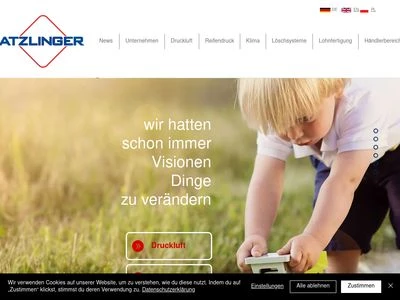 Website von Atzlinger GmbH