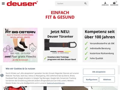 Website von Deuser GmbH & Co. KG