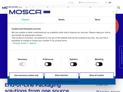 Website von MOSCA GmbH